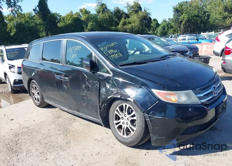 2011 Honda Odyssey Ex-L z USA, uszkodzony, nr VIN 5FNRL5H68BB038228